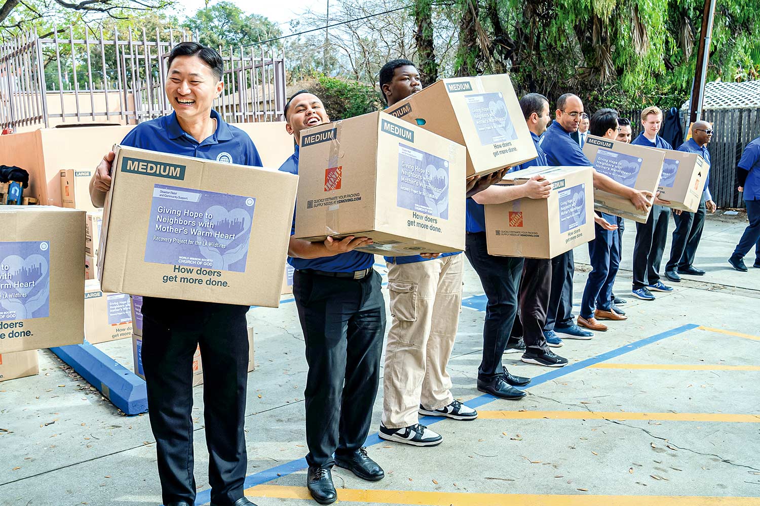 미국 캘리포니아 산불 이재민 구호