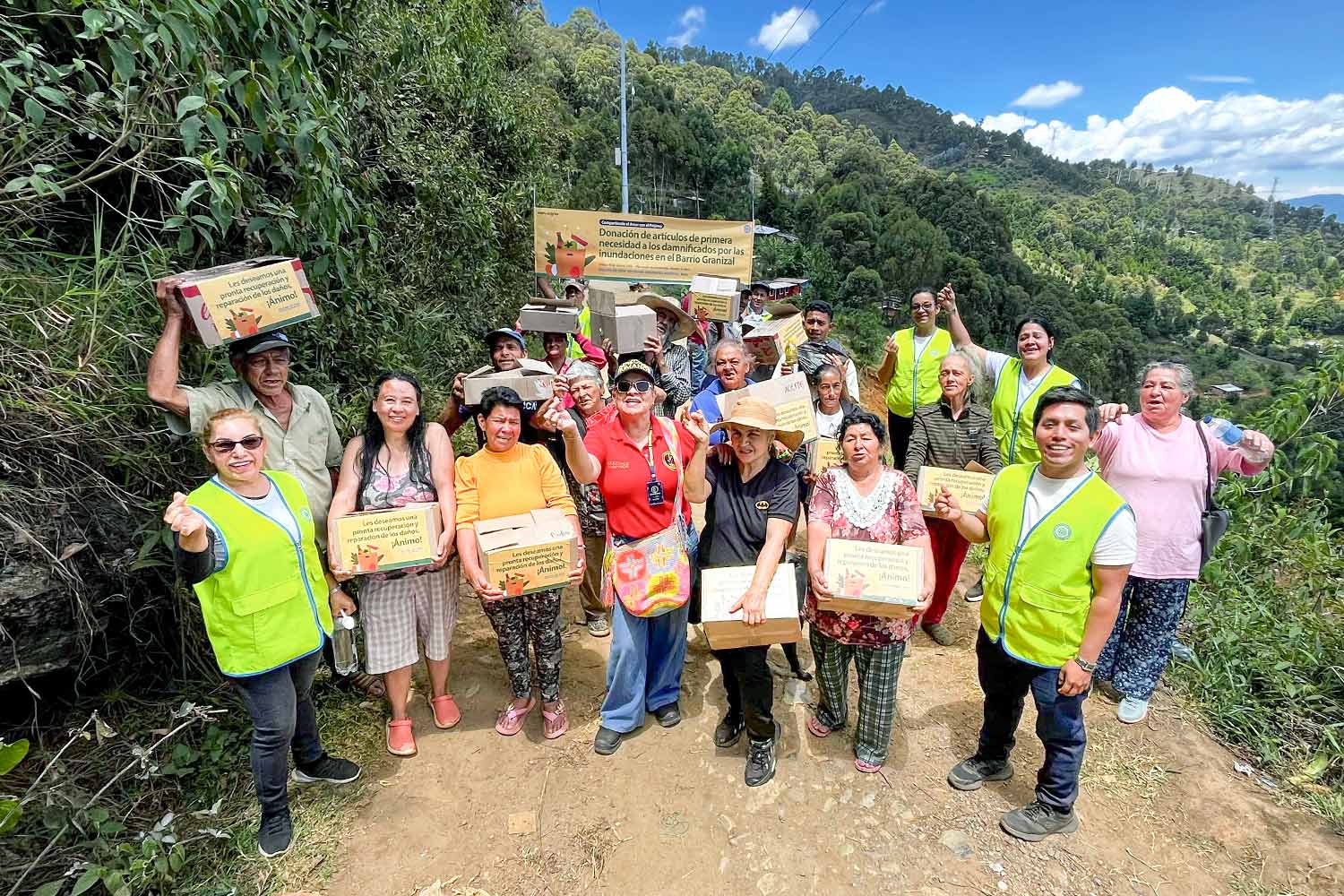 콜롬비아 안티오키아 베요 홍수 이재민 구호