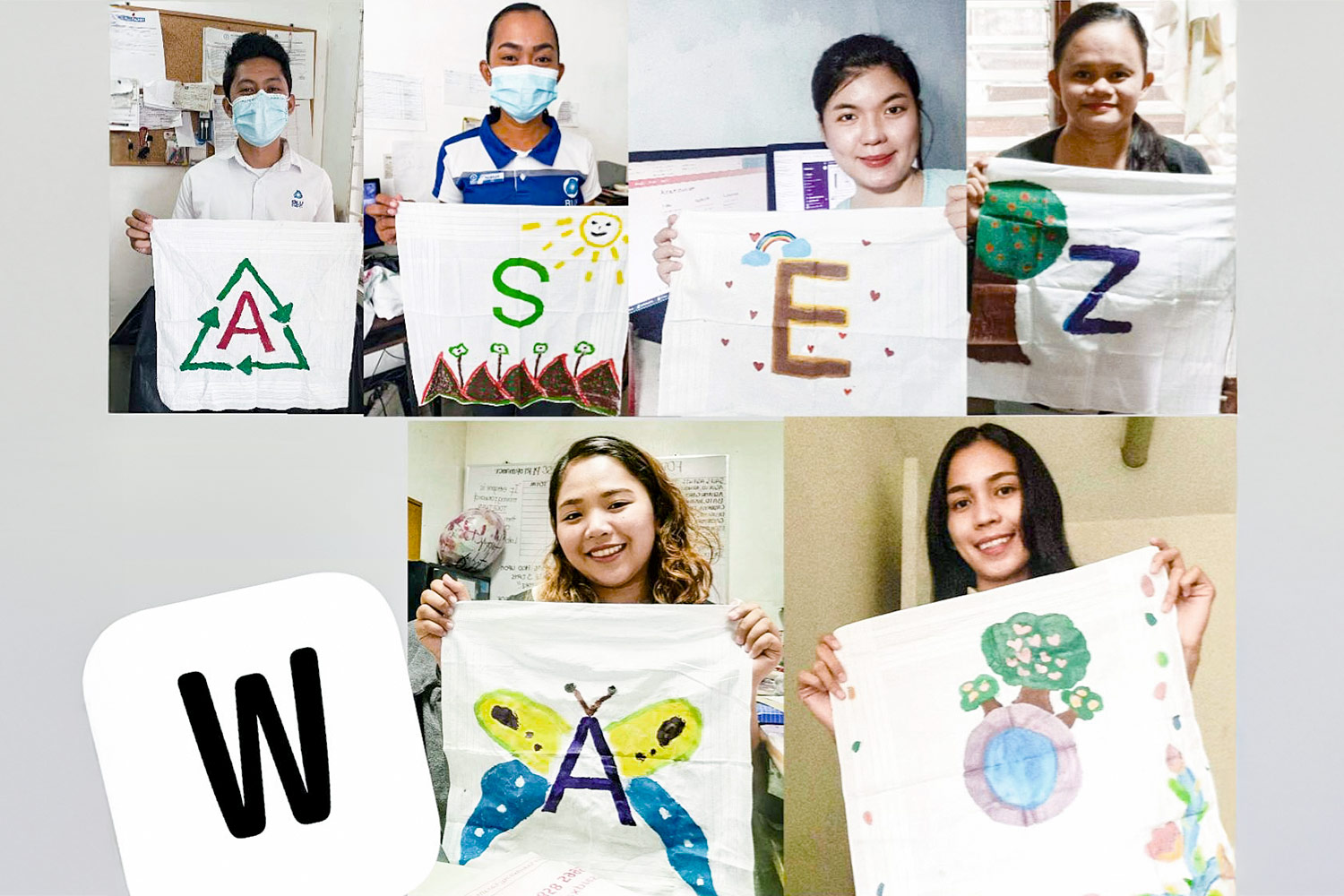 필리핀 카가얀데오로 ‘Green Workplace’ 손수건 이용