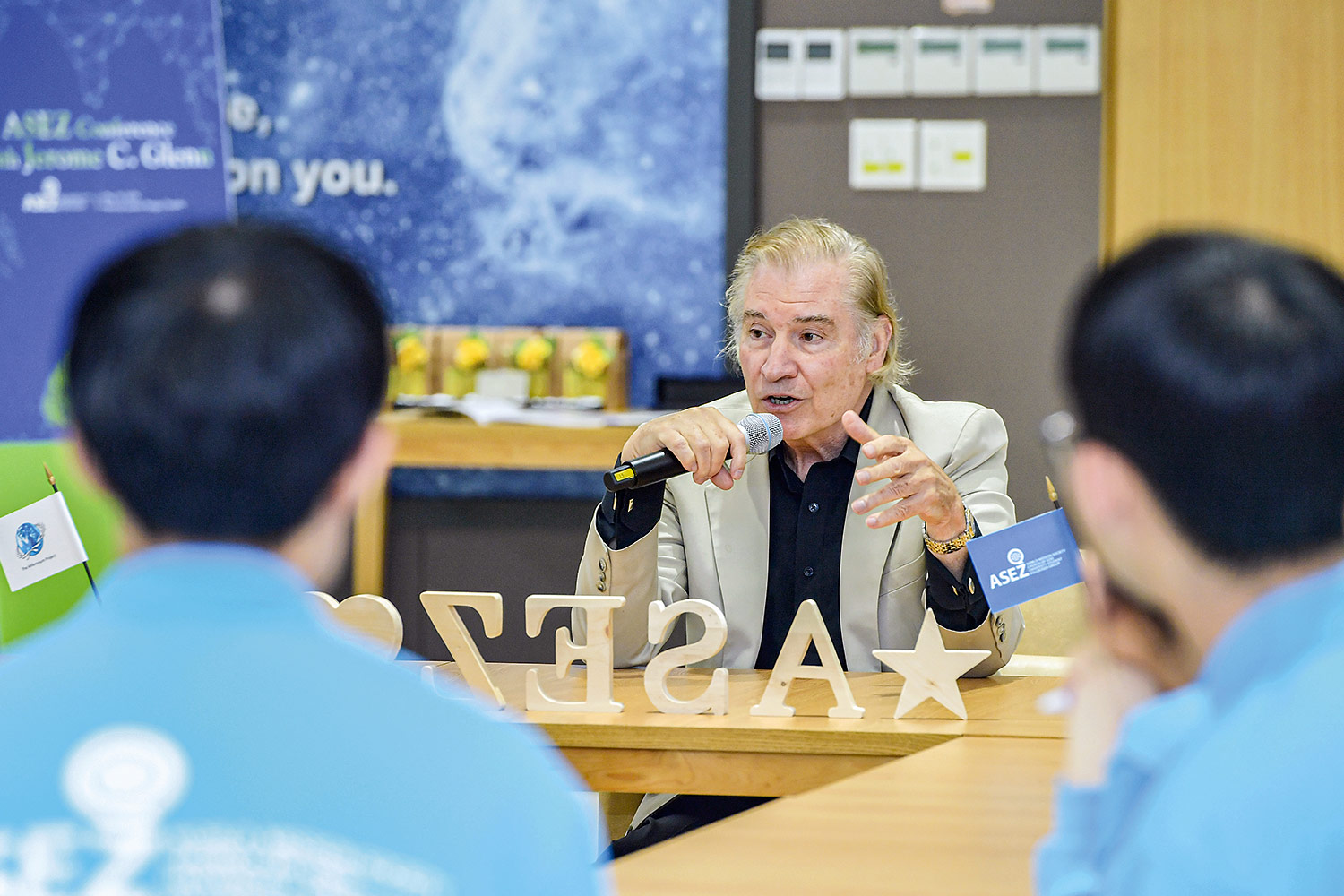 대한민국 성남 미래학자 제롬 글렌과 함께한 ‘지속 가능한 미래를 위한 대학생의 역할 모색’ ASEZ 간담회